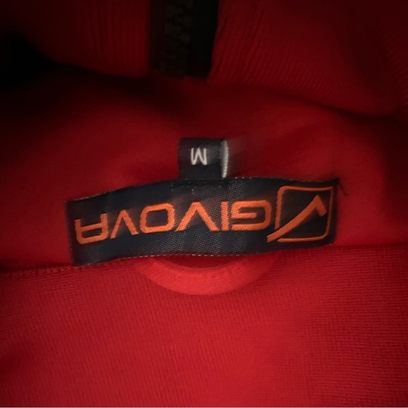 Givova Giovanni Acanfora Jacket M Black W/ Red & White Racing Stripes Full Zip - Picture 3 of 10